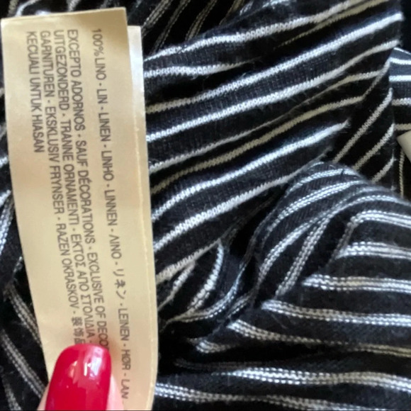 Massimo Dutti 100% Linen Polo Style Long Sleeves - Picture 9 of 9